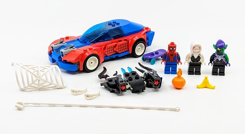 76279:-spider-man-race-car-&-venom-green-goblin-set-review